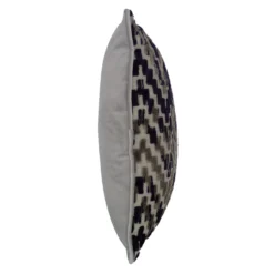 San Remo Purple Velvet Geometric Cushion (45cm X 45cm) -Julian Charles SanRemo PurpleSide