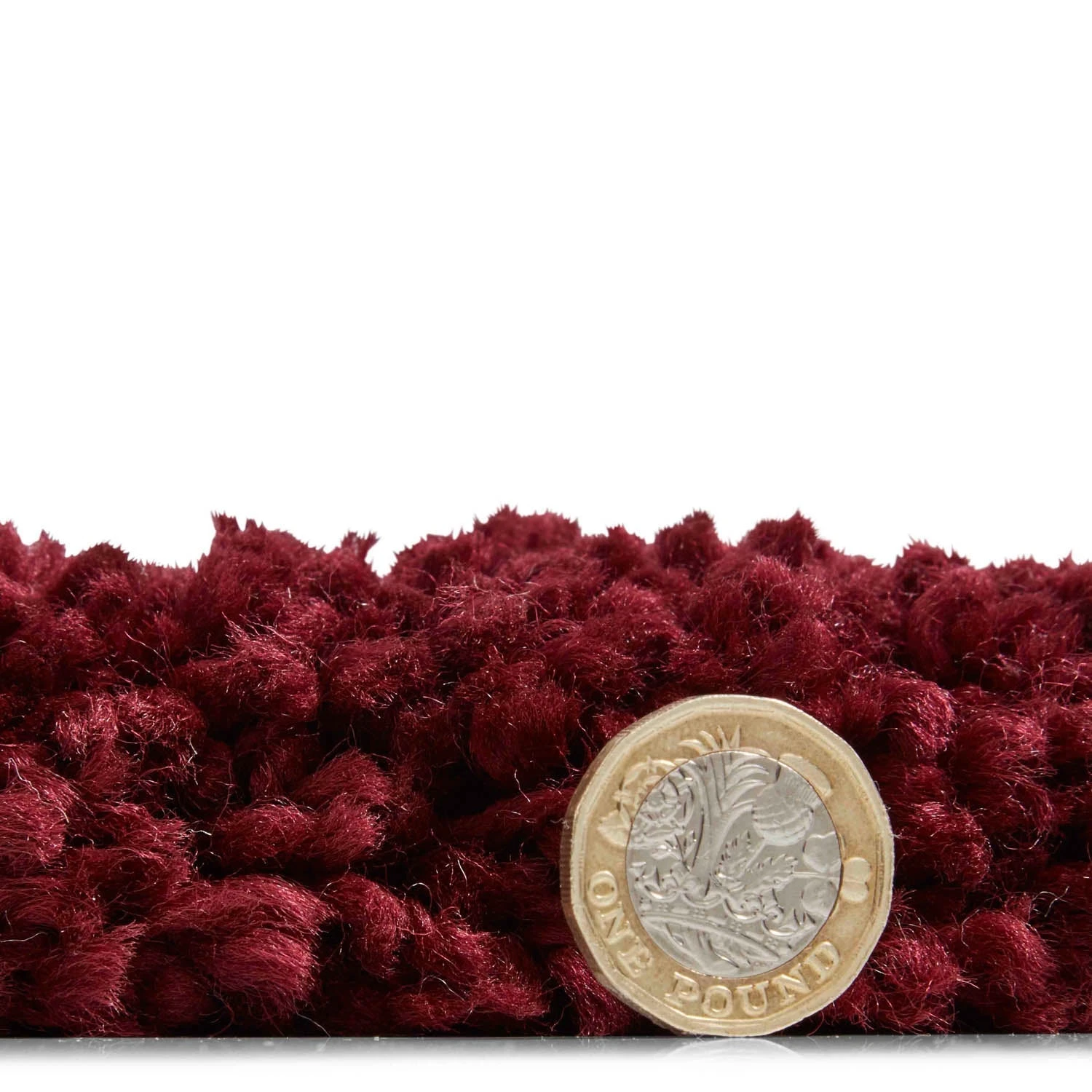 Sierra 9000 Ruby Red Shaggy Rug 2 Sierra 9000 Ruby Red Shaggy Rug - Image 2