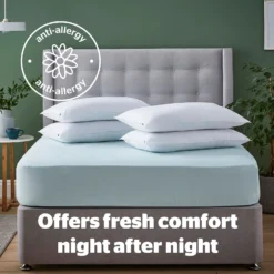 Silentnight Anti-Allergy Pillows (4 Pack) - Medium Support -Julian Charles SilentnightAnti Allergy4pkPillows 5