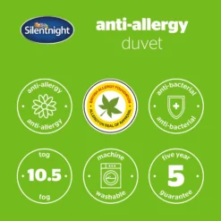 Silentnight Anti-Allergy 10.5 Tog Duvet 17 Silentnight Anti-Allergy 10.5 Tog Duvet -Julian Charles SilentnightAnti AllergyDuvet 10.5Tog 9
