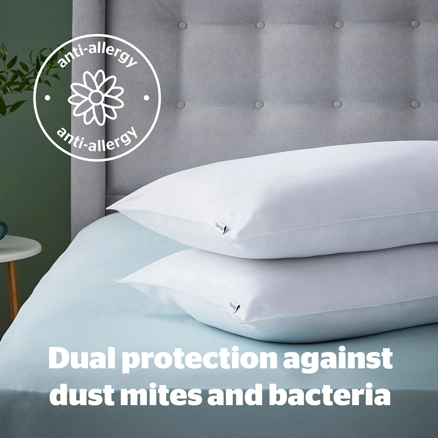Silentnight Anti-Allergy Pillow Pair - Medium Support 2 Silentnight Anti-Allergy Pillow Pair - Medium Support - Image 2