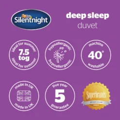 Silentnight Deep Sleep 7.5 Tog Duvet -Julian Charles SilentnightDeepSleepDuvet 7.5Tog 8