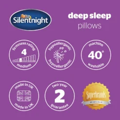 Silentnight Deep Sleep Pillow Pair - Medium Support -Julian Charles SilentnightDeepSleepPillowPair 8