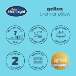 Silentnight Geltex Premier Pillow - Firm Support -Julian Charles SilentnightGeltexPillow 7