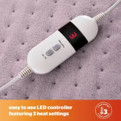 Silentnight Grey Comfort Control Luxury Heated Throw -Julian Charles SilentnightLuxuryHeatedThrow 4