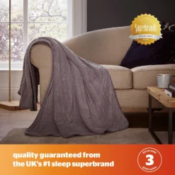 Silentnight Grey Comfort Control Luxury Heated Throw -Julian Charles SilentnightLuxuryHeatedThrow 7