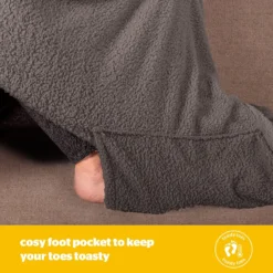 Silentnight Snugsie Charcoal Grey Wearable Blanket Throw -Julian Charles SilentnightSnugsieWearableBlanket Charcoal 1 232ceb41 3b76 49e0 898d a546cb2182d0