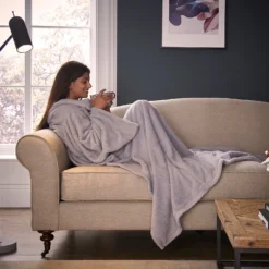Silentnight Snugsie Silver Grey Wearable Blanket Throw