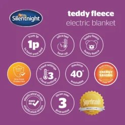 Silentnight Comfort Control Teddy Fleece Electric Blanket -Julian Charles SilentnightTeddyFleeceElectricBlanket 10