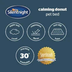 Silentnight Calming Donut Pet Bed -Julian Charles SilentnnightCalmingDonutPetBed ML 8