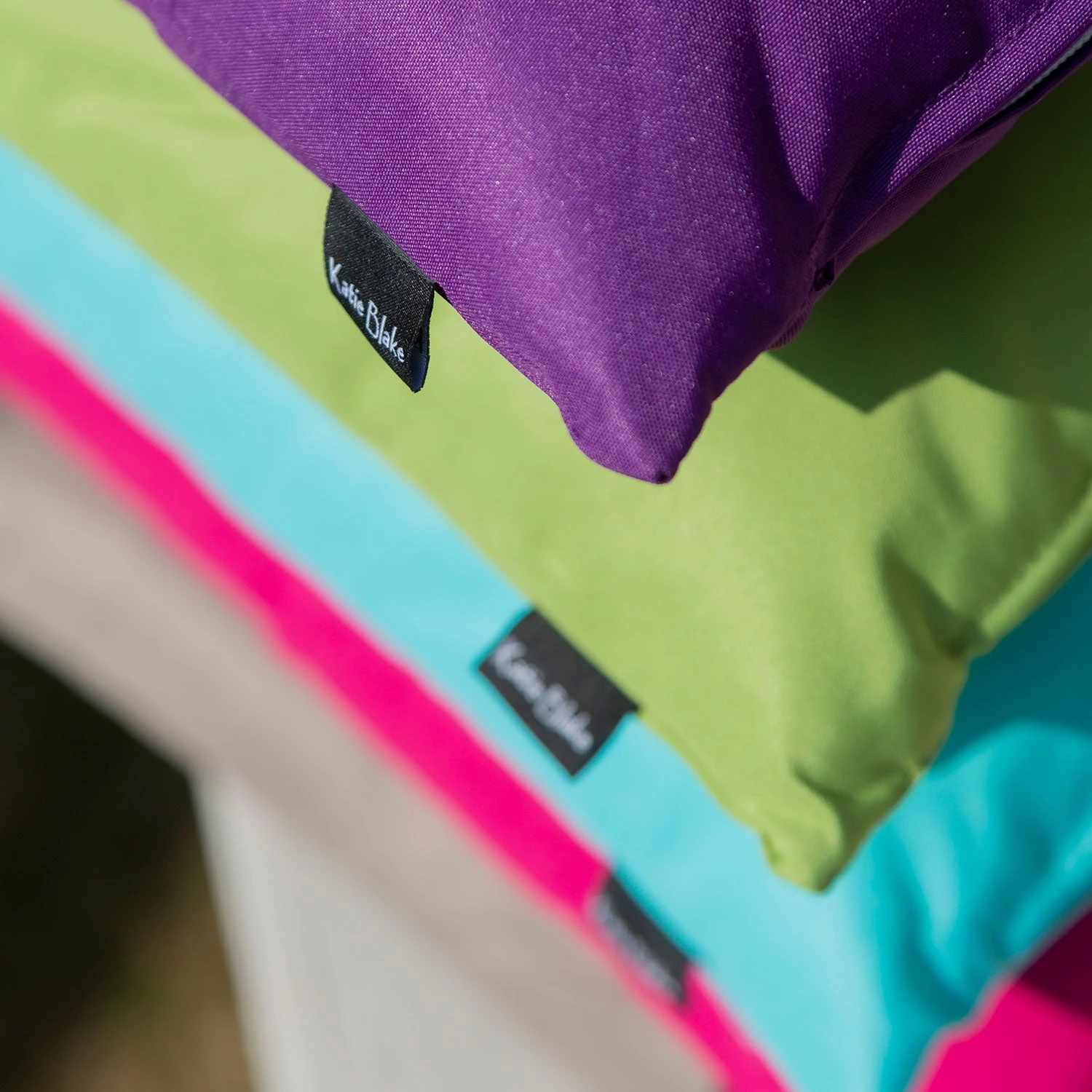 Showerproof Lime Green Outdoor Scatter Cushion (Pack Of 2) 2 Showerproof Lime Green Outdoor Scatter Cushion (Pack Of 2) - Image 2