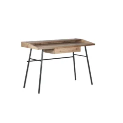 Urban Rustic 1 Drawer Office Desk With Shelf -Julian Charles URB1DODSRUS Urban1DrawStudyDesk AN