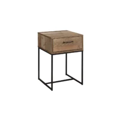Urban Rustic 1 Drawer Narrow Bedside -Julian Charles URB1NBSRUS UrbanNarrowBedsideTable AN