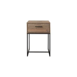 Urban Rustic 1 Drawer Narrow Bedside -Julian Charles URB1NBSRUS UrbanNarrowBedsideTable FR