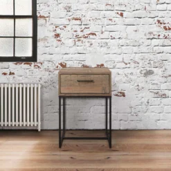 Urban Rustic 1 Drawer Narrow Bedside