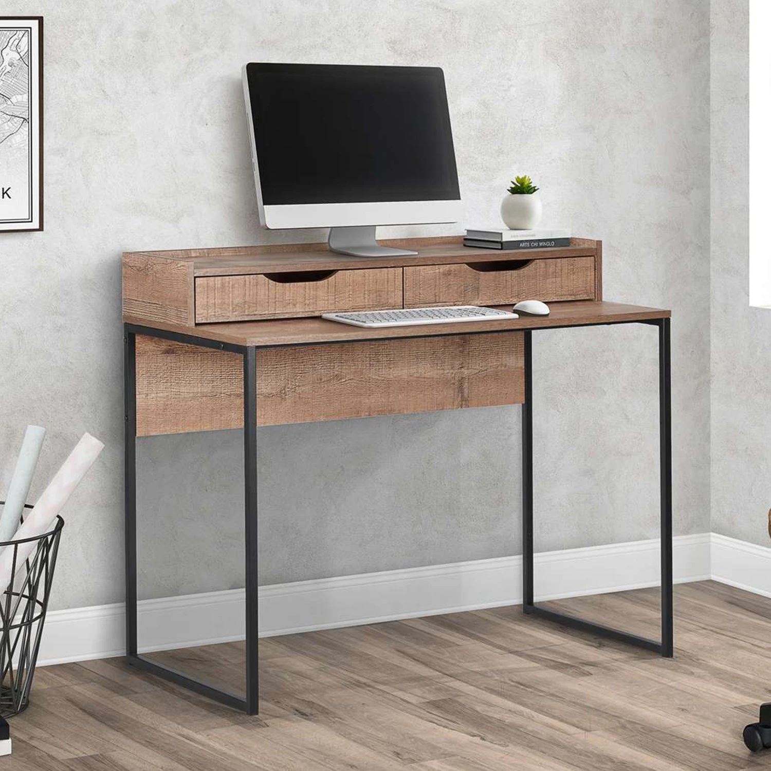 Urban Rustic 2 Drawer Office Desk 1 Urban Rustic 2 Drawer Office Desk