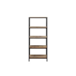 Urban Rustic 5 Tier Bookcase -Julian Charles URB5TBCRUS.4