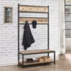 Urban Rustic Coat Rack & Bench