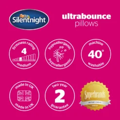 Silentnight Ultrabounce Pillow Pair (Soft/Medium Support) -Julian Charles UltrabouncePillowPair13