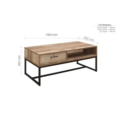 Urban Rustic 1 Drawer Coffee Table -Julian Charles Urban 1drawercoffee