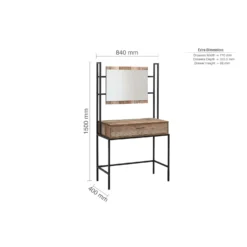 Urban Rustic Dressing Table & Mirror -Julian Charles Urban DressingTable