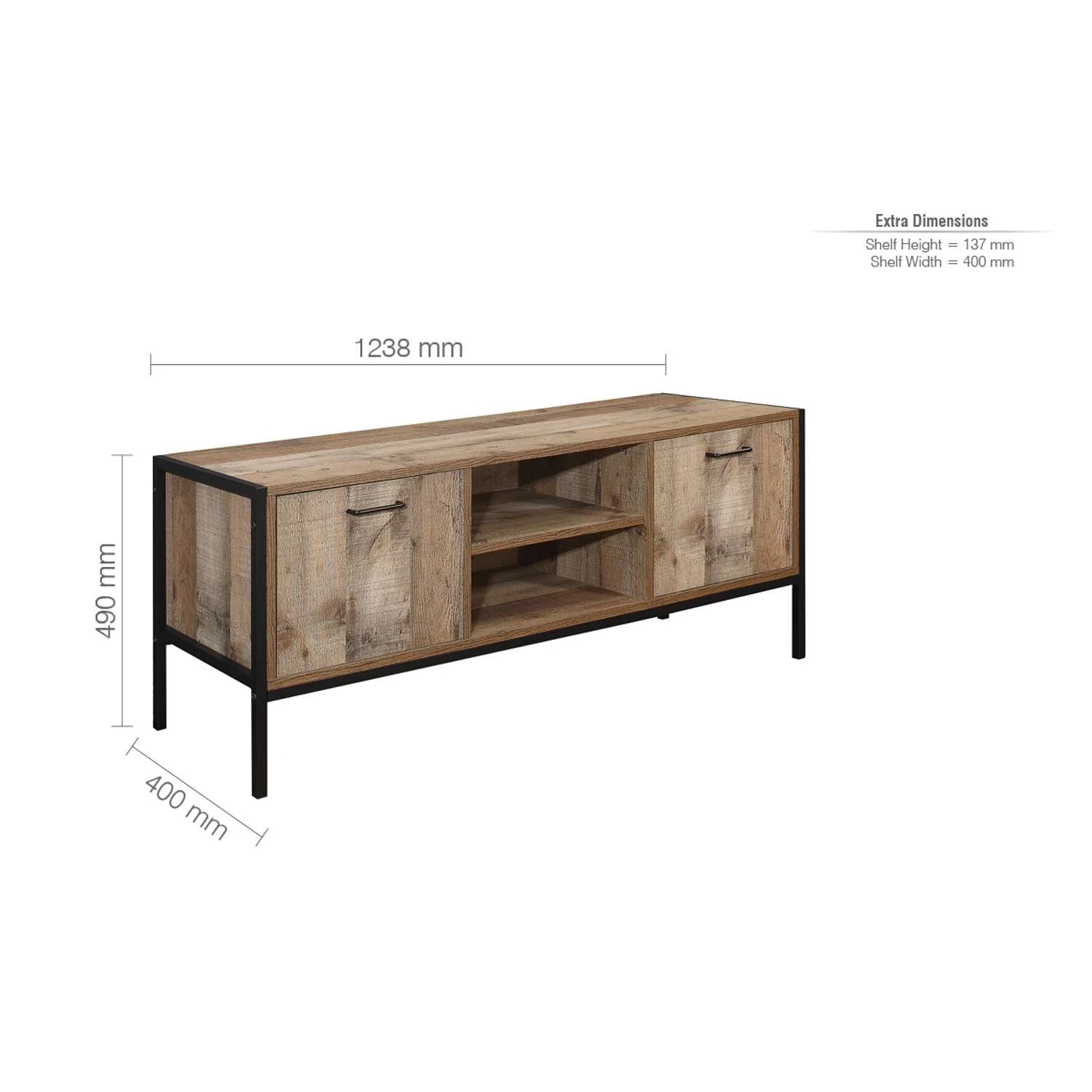 Urban Rustic TV Unit 4 Urban Rustic TV Unit - Image 4