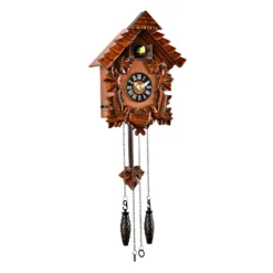 Quartz Wooden Pitched Roof Cuckoo Clock -Julian Charles W6760 T2