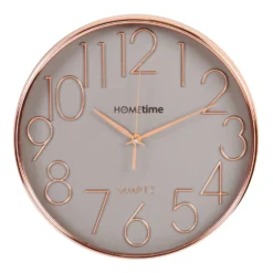 Hometime Round Rose Gold Wall Clock (30cm)