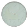 Hometime Sage Green And Silver Wall Clock (30cm)