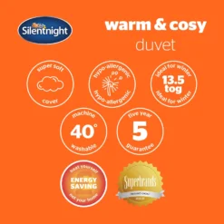 Silentnight Warm & Cosy 13.5 Tog Duvet -Julian Charles Warm Cosy135TogDuvetAllSizes9