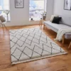 Boho White And Black Rug