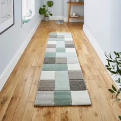 Brooklyn Beige And Green Runner (60cm X 230cm)