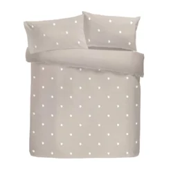 Dot Garden Natural 100% Cotton Duvet Set 7 Dot Garden Natural 100% Cotton Duvet Set -Julian Charles dot garden linen with white dots OH