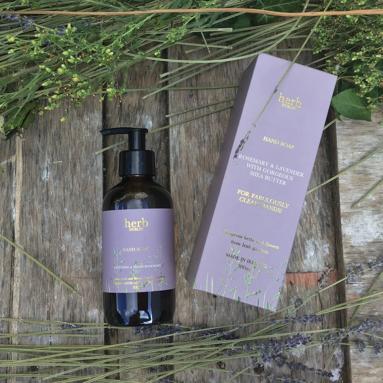 Herb Dublin Lavender & Rosemary Hand Wash 2 Herb Dublin Lavender & Rosemary Hand Wash - Image 2