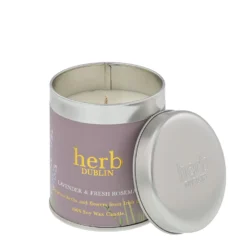 Herb Dublin Lavender & Rosemary Tin Candle -Julian Charles hts lav 1