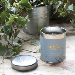 Herb Dublin Atlantic Sea Salt And Sage Tin Candle