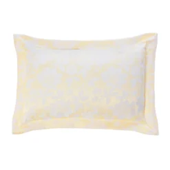 Lottie Lemon Luxury Jacquard Oxford Pillowcase Pair