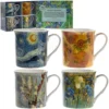 Van Gogh Fine China Mugs (Set Of 4)