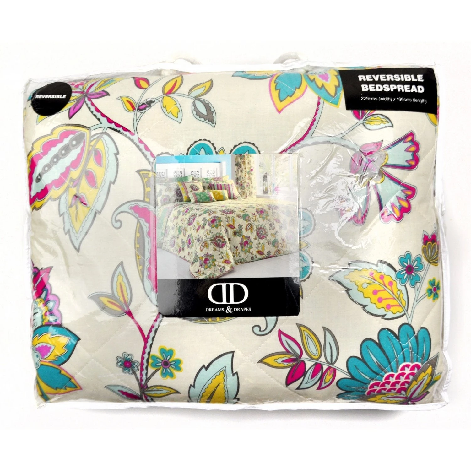 Marinelli Floral Quilted Bedspread 2 Marinelli Floral Quilted Bedspread - Image 2