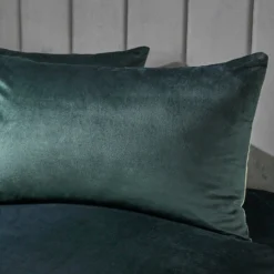 Laurence Llewelyn-Bowen Montrose Bottle Green Velvet Duvet Set -Julian Charles montrose duvet bottle green 2