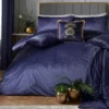 Laurence Llewelyn-Bowen Montrose Navy Velvet Duvet Set
