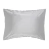 Paisley Silver Luxury Faux Silk Oxford Pillowcases (Pair)